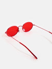 Skinnydip London | Red Oval Sunglasses - Product Image 2