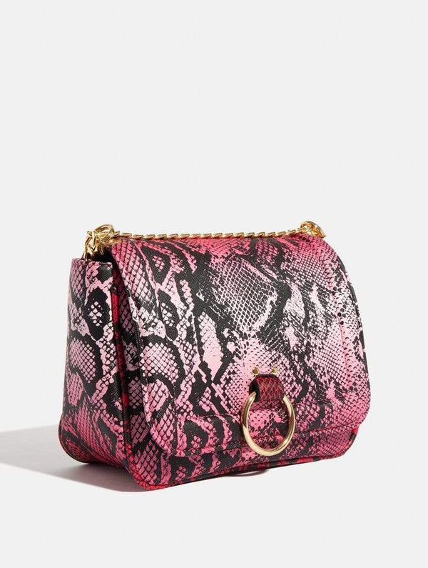 Skinnydip London | Roxy Pink Snake Cross Body Bag -Product View 3