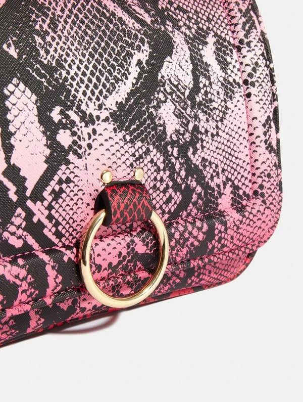 Skinnydip London | Roxy Pink Snake Cross Body Bag -Product View 4