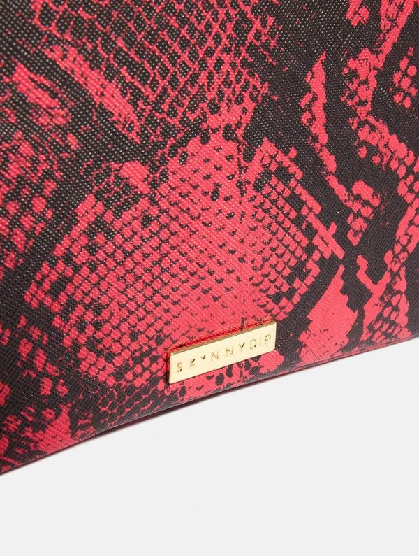 Skinnydip London | Roxy Pink Snake Cross Body Bag -Product View 7