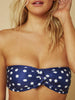 Skinnydip London | Swim Society Miami Daisy Print Bikini Top - Model Image 1