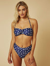 Skinnydip London | Swim Society Miami Daisy Print Bikini Top - Model Image 2
