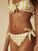 Skinnydip London | Swim Society Seoul Gingham Bikini Bottoms - Model Image 1