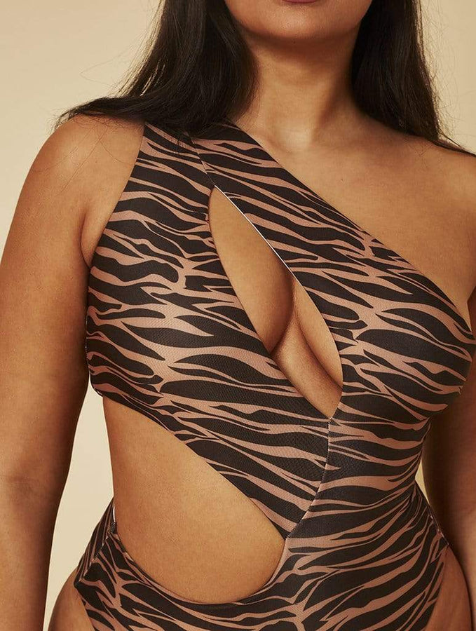 Skinnydip London | Tiger Monaco Swimsuit - Model Image 1