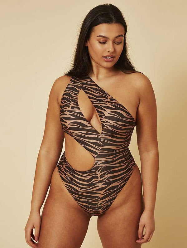 Skinnydip London | Tiger Monaco Swimsuit - Model Image 6