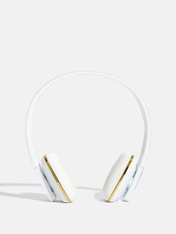 Skinnydip London | White Headphones - Product View 3