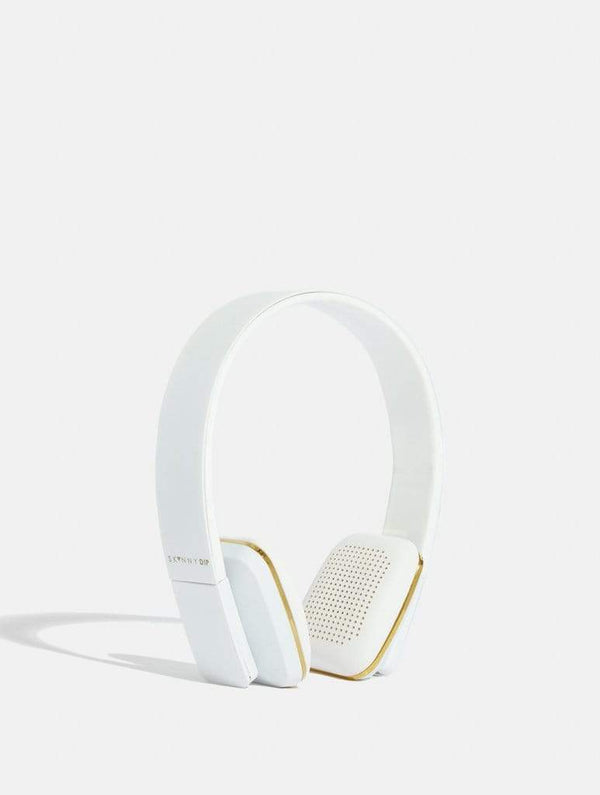 Skinnydip London | White Headphones - Product View 2