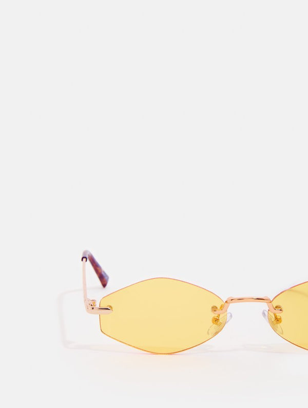 Skinnydip London | Yellow Frameless Sunglasses - Product Image 1