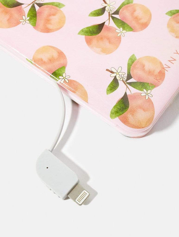 Skinnydip London | Peach Tree Portable Charger - Product View 6
