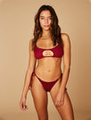 Skinnydip Swim Society Marbella Bikini Top Model Image 3