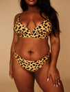 Skinnydip Swim Society Sydney Leopard Bikini Bottoms Model Image 4