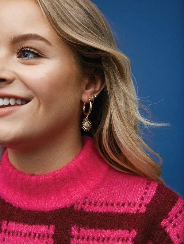 Skinnydip x Soph Sundail Charm Hoops | Skinnydip London - Model Image 1