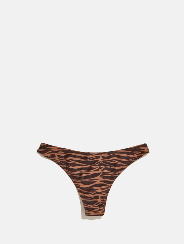 Skinnydip London | Swim Society Bermuda Zebra Print Bikini Bottoms - Product Image 3