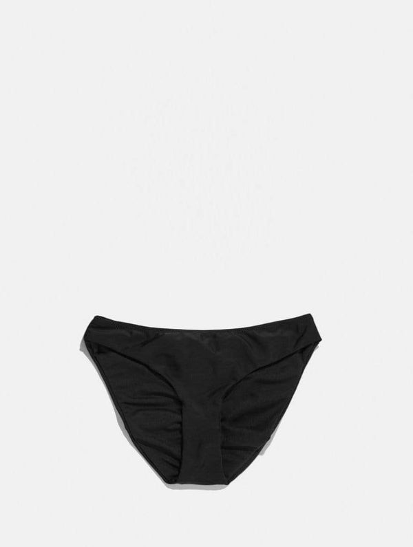 Skinnydip London | Swim Society Cannes Black Bikini Bottoms - Product Image 1