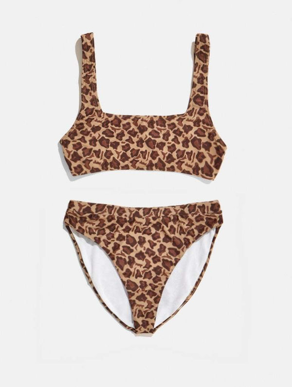 Skinnydip London | Swim Society Maldives Leopard Print Bikini Top - Product Image 2