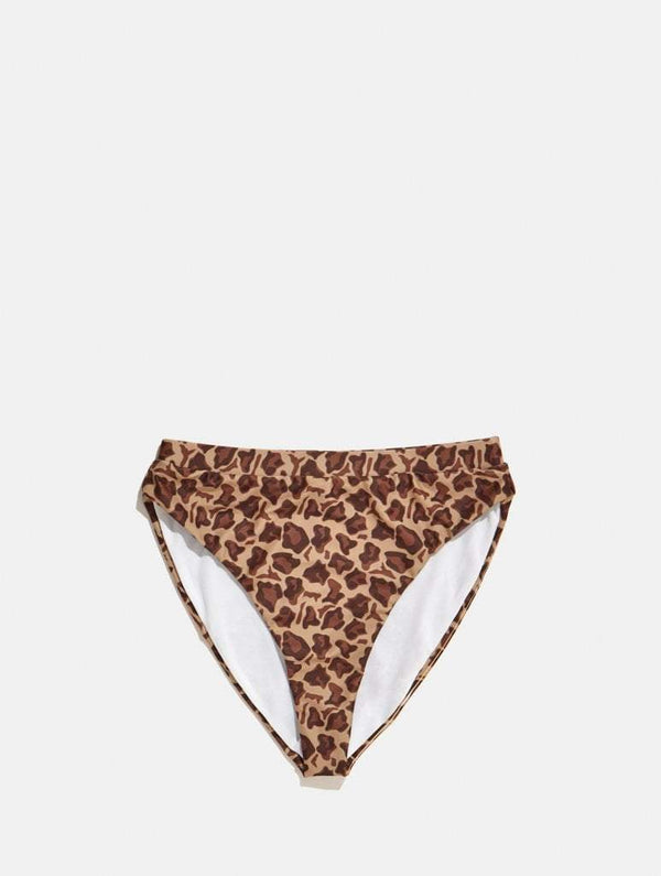 Skinnydip London | Swim Society Leopard Print Bikini Bottoms - Product Image 1