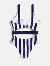 Skinnydip London | Swim Society Navy Dubai Stripe Swimsuit - Product Image 2