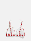 Skinnydip London | Swim Society Sydney Red Stripe Bikini Top - Product Image 3