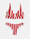 Skinnydip London | Swim Society Sydney Red Stripe Bikini Bottoms - Product Image 2