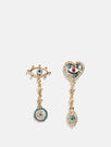 Syd & Ell x Skinnydip Bling Charm Drop Down Earrings Product Image 1