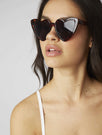 Skinnydip London | Tort Heart Sunglasses - Model Image