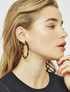 Skinnydip London | Tort Squiggle Hoop Earrings - Model