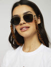 Skinnydip London | Tort Sunglasses Chain - Model Image