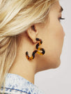 Skinnydip London | Tort Waves Earrings - Model Image