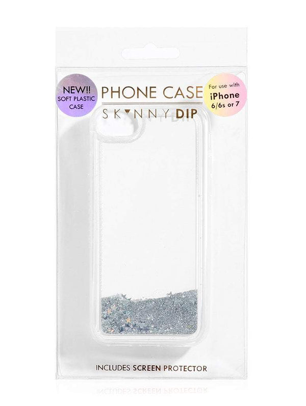 Skinnydip London | Silver Glitter Star Case - Package